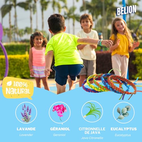 Mückenschutz Armband (10 Stk) | Mückenabwehr für Outdoor & Camping |Für Kinder & Erwachsene |Natürlich, Wasserfest, 100% DEET-frei