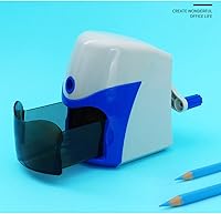 Vista 6 de JITEM Sacapuntas Sacapuntas manual multifunción papelería escritorio sacapuntas para estudiantes, oficina en casa, escuela, mango antideslizante