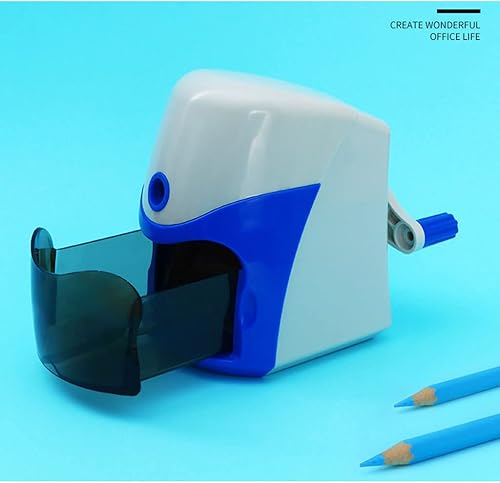 Miniatura 6 de JITEM Sacapuntas Sacapuntas manual multifunción papelería escritorio sacapuntas para estudiantes, oficina en casa, escuela, mango antideslizante,