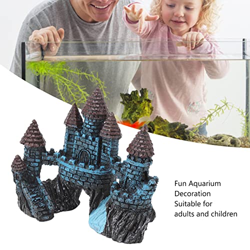 Decoração De Castelo De Aquário, Ornamentos Ecológicos De Simulação De Resina Para Arranjo De Cena D