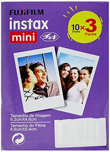 Filme Instax Mini Com 30 Fotos, Fujifilm