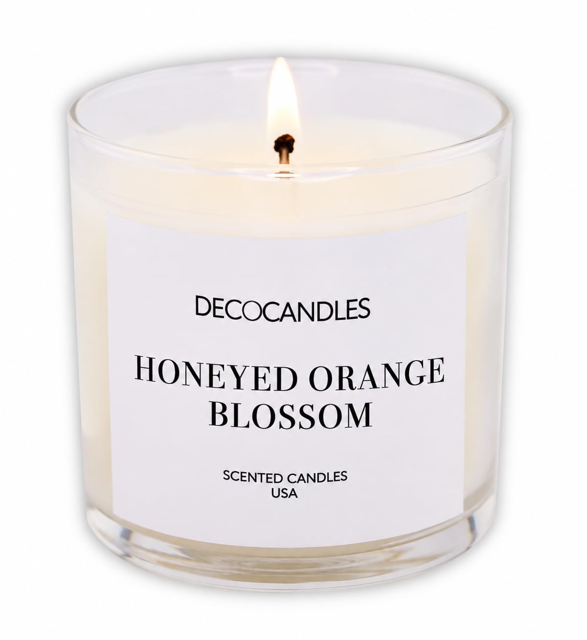 Urban Concepts by DECOCANDLES - Highly Scented Soy Candle - Long Lasting - Hand Poured in USA (6 Oz., Honeyed Orange Blossom)