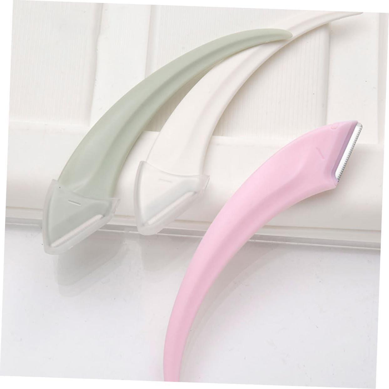 6 Pack Eyebrow Razors with Stainless Steel Blades and ABS Handles image 3