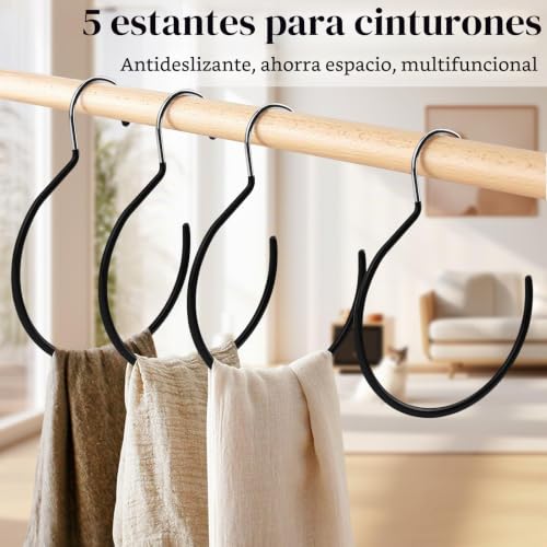 Miniatura 3 de Srup - Colgador Para Bufanda, Soporte Para Corbatas Y Sombrero, Anillo Incluido