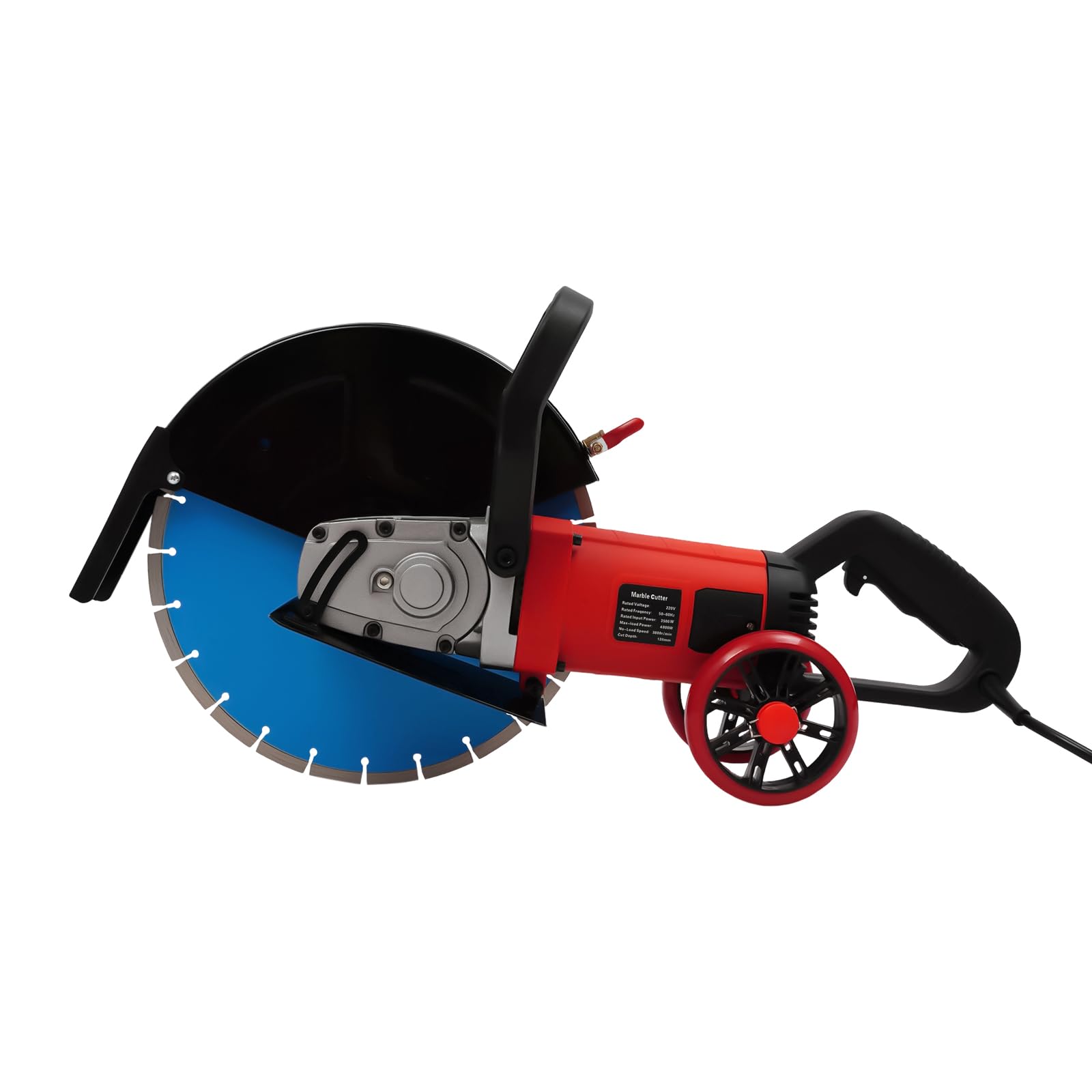 Elektryczna przecinarka do betonu 3500 W, przecinarka do bruku, 14", elektryczna przecinarka do betonu, o głębokości cięcia 135 mm, elektryczna frezarka szczelinowa do kamienia