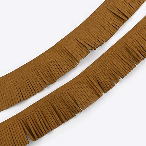 2/5 Meters 3Cm Wide Fringe Trim Leather Suede Tassel Trim Sewing Decorative Trimming Fabric Clothes Bag Key-Chain Jewelry Pendant Accessories #TOP4