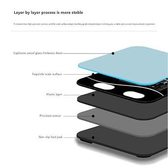 Digital Smart Weight Scale Bathroom Body BMI Phone Bluetooth Connection Personal Memory Minimalis Design 5g/40kg