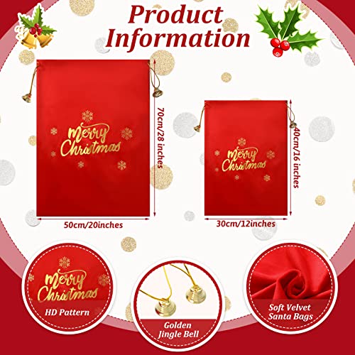 2-Pieces-Large-Santa-Christmas-Gift-Bag-Merry-Christmas-Sack-Bags-with-Drawstrings-in-2-Size-Large-Santa-Bag-for-Christmas-Presents-Red-Santa-Bag-Gift-Bags-for-Xmas-Presents