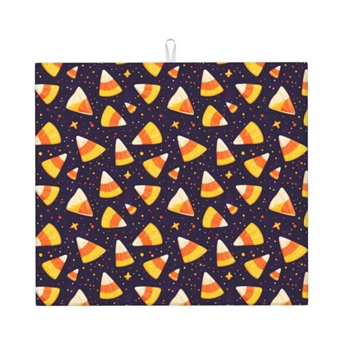 Cartoon Cute Corn Kernels Print Tappetino Scolastoviglie Tappetini Microfibra Tappetino Scolatutto Per Piani Tavoli Stoviglie 46X61Cm