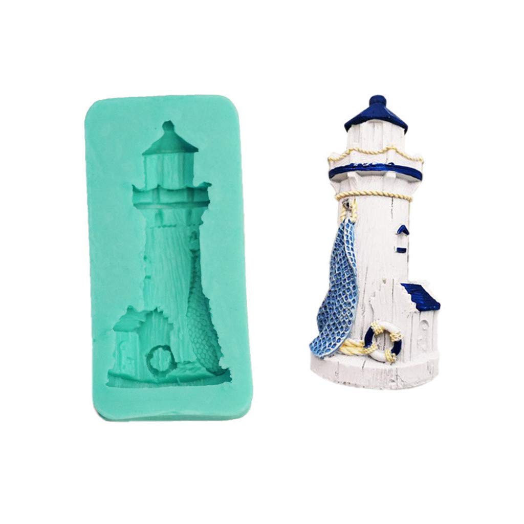 Tsophreniq Fondant Chocolate Molds Candy Lighthouse Shape Baking Molds Kitchen Accessories for Use Faceted Cube Mold