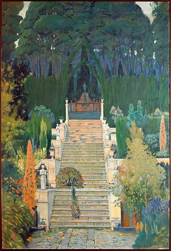 Wall Art Peintures Contre les Murs Vides Salon Bureau Jardin Raixa II Rusiñol 60x90