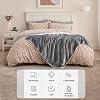 Plaid Canapé Sherpa Bedsure 150x200cm Gris - Couverture Polaire Douce Et Chaude 2 Personnes