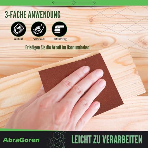 Schleifpapier-Rolle, grob, P60, 11,5 cm x 5 m, für Holz und Wände, Körnung 60