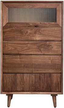 Sideboard Cupboard Coffee Bar Cabinet with Storage Black Walnut Sideboard Kitchen Storage Cabinet Living Room Decorative Cabinet Kitchen Storage