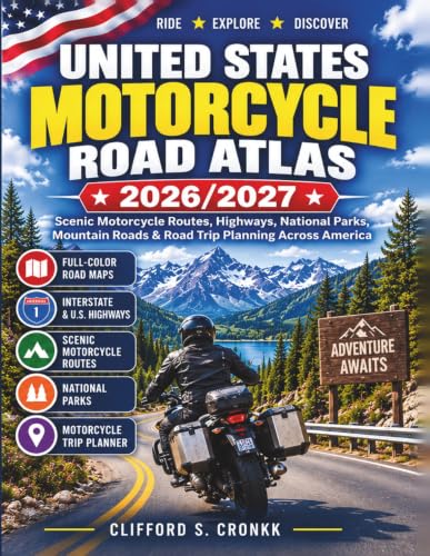 United States Motorcycle Road Atlas 2026/2027: Scenic Motorcycle Routes, Highways, National Parks, Mountain Roads & Road Trip Planning Across America image 2