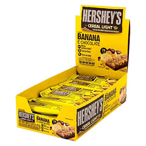 Display Barras de Cereal Banana Light Hershey's com 24 unidades