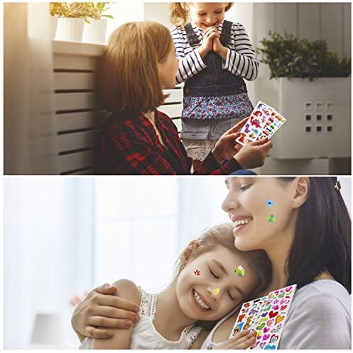 3D Stickers for Kids Toddlers Vivid Puffy Kids Stickers 24 Diffrent Sheets Over 550, Coloured 3D Stickers for Boys Girls Teachers as Reward, Gift, Craft Scrapbooking