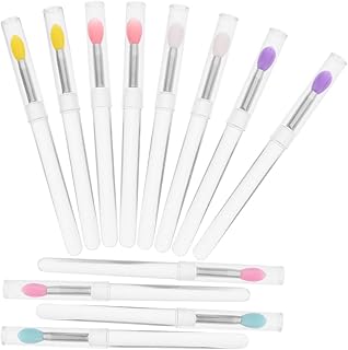 12pcs Portable Silicone Lip Brush Set with Ca...