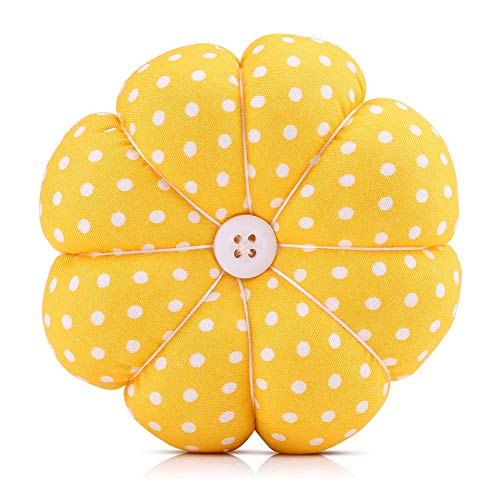 Pin Cushions, Pumpkin Wrist Pin Cushions Wearable Needle Pin Cushion with Elastic Strap for Sewing, Needlework(#3)