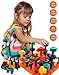 Skoolzy Peg Board Set - Montessori Toys for 2 Year Old - 38 Pc Plastic Peg Board for Kids with Shapes - Occupational Therapy Toys with Pegs, Dice, Lacing String & Storage Bag