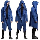 NUSGEAR Assassin's Creed Herren Kapuzenpullover Männer Kapuzenpullover Langarmjacke Zipper Herren Sweatshirt Bestickt Kapuzenjacke Herrenjacke Lange Strickjacke Mantel Kapuzenpullover