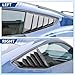 KEWISAUTO Side Window Louver for Mustang 2024 2025, Carbon Fiber GT Lambo Style Rear Quarter Windshield Sun Shade Cover Side Window Scoop Louvers for Ford Mustang 2024 2025 Accessories
