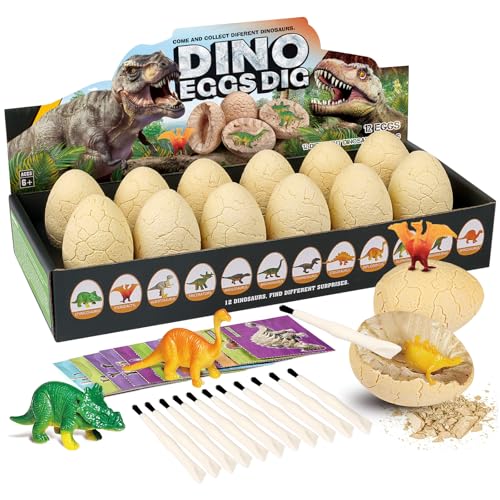 Dinosaur-Eggs-Excavation-Dig-Kit-12-Dino-Eggs-Dig-Kit-Surprise-Dinosaurs-Toys-for-Kids-Dinosaur-Egg-Toys-for-Easter-Birthday-Party-Gifts-for-Boys-Girls-Ages-6-7-8-9-10-11-12-Years-Old