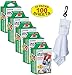 Fujifilm Twin-Pack of 10 Instax Mini Film (100-Sheets) | Designed for Mini 8 / Mini 9 Camera | Develops and Prints Photos Instantly | -Bonus- Free Lens Cleaner Microfiber Cloth