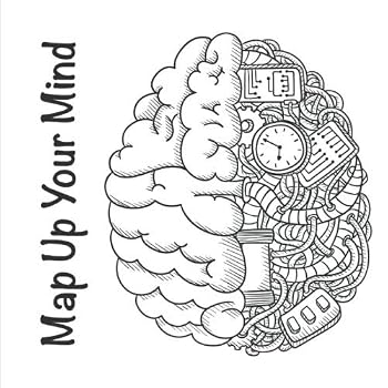Paperback Map Up Your Mind: Clean and Minimal 90 pages 8.5"x8.5" Mind Mapping Journal with unique isometrisc paper Book