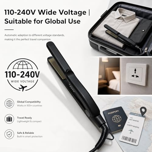 Plancha de Pelo de Titanio Ajustable 80-230°C miniatura 4