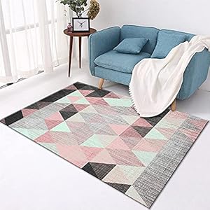 Runners Voor Gang Slaapkamer Tapijt Frisse kleur driehoek geometrische ontwerp Moderne tapijt woonkamer slaapkamer…