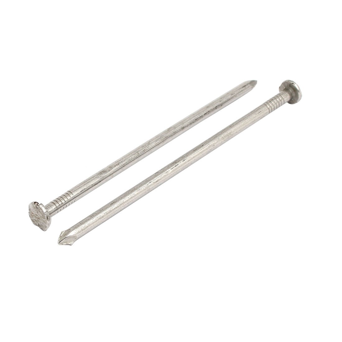 Aexit 4 Inch Fastener Length 304 Stainless Steel Cement Wood Sliding Nail Silver Tone 50pcs Model:45as361qo168