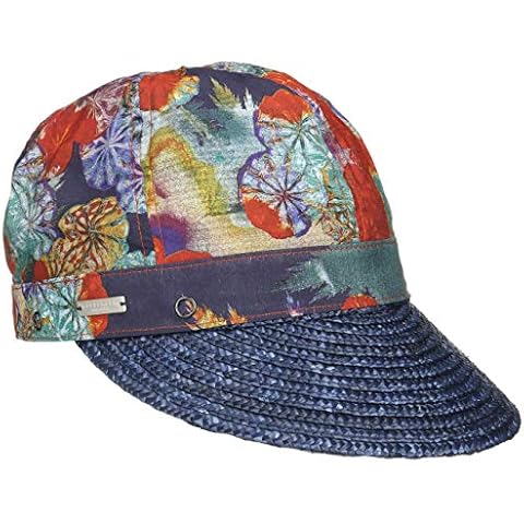 Seeberger Gorra de Paja Kamila Flowers Visera Cover