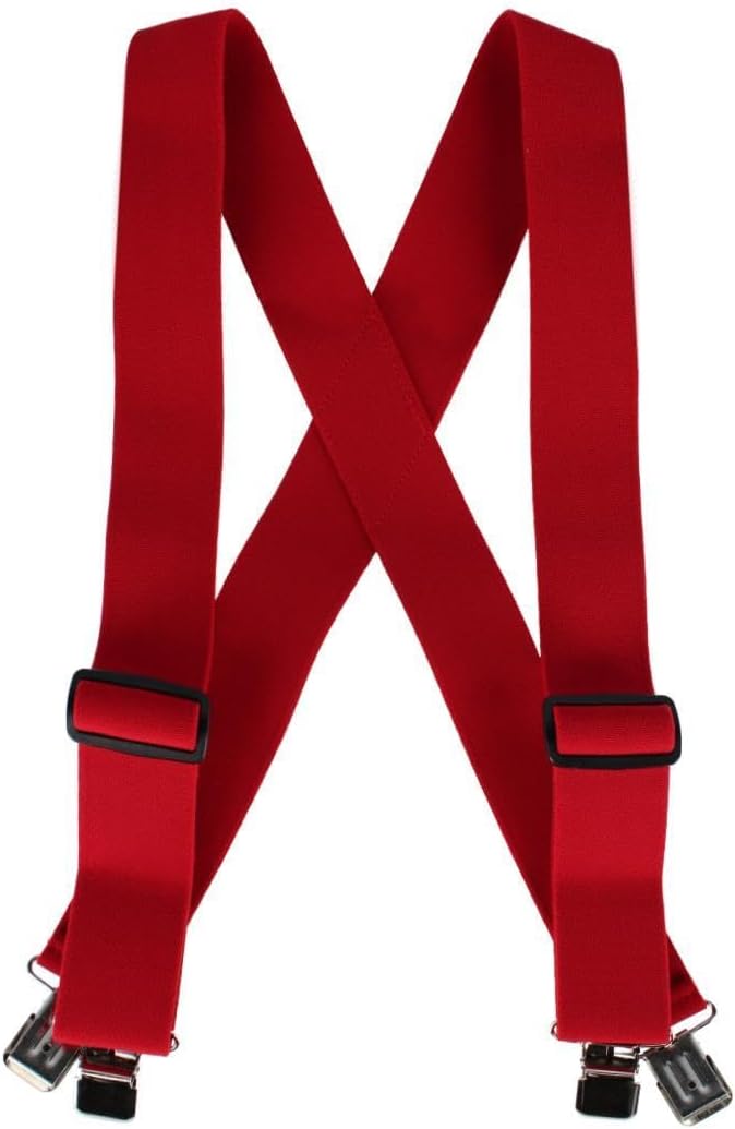 Welch Men's 2 Inch Super Tuff Stuff X-Back Clip On Work Suspender