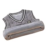 ❤ Kinder V-Ausschnitt Pullover Weste Strickpullover Weihnachten Jumper