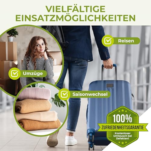 NORDIC® Vakuumbeutel für Kleidung – 6 Stück (2M+2L+2XL) – BPA Frei - Vakuumbeutel für Bettdecken –Vacuum Bags for Clothing – Vakuumierbeutel Kleidung – Vacuum Storage Bags - Vakuum Reisebeutel