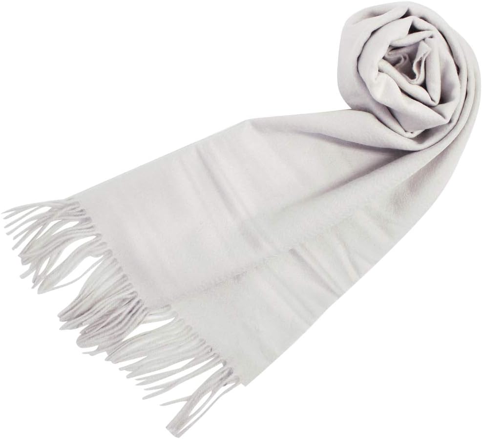 中判Johnstons of Elgin カシミヤストール リバーシブル グレー ELGIN