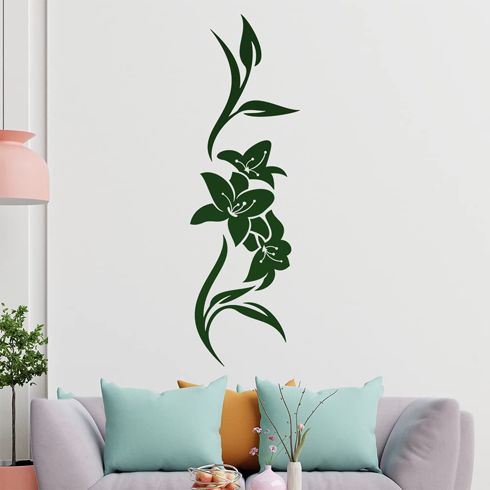 Kiwistar Fiori – Linee Adesivo in 6 Dimensioni – Wall Sticker Wall Sticker, 86_brillantblau, 436 x 120 cm