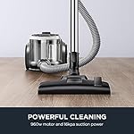 Eureka Bagless Canister Vacuum Cleaner, Lightweight Vac for Carpets and Hard Floors, Silver with Black, NEN180 - Image 2