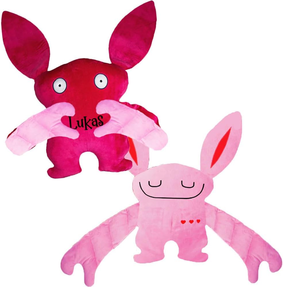 Bumpas Personalized Weighted Stuffed Animal 3LB Sensory Plush for Kids and Adults 14 Inch Hugging Pillow for Calming Sleep Anxiety with Your Custom Name