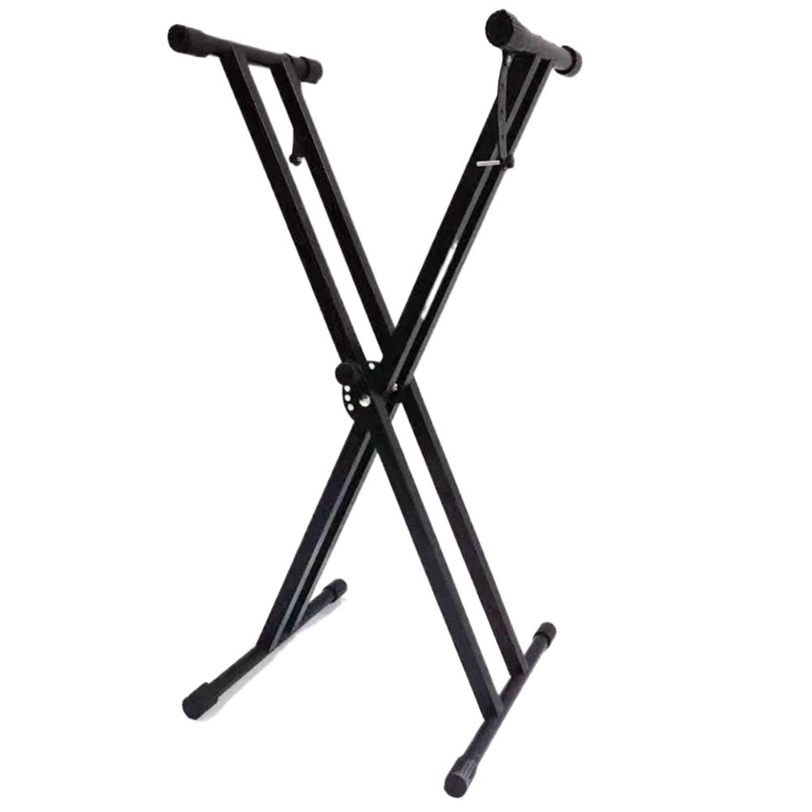 Zymjzbetic Black Keyboard Stand Metal Piano Stand X-Shaped