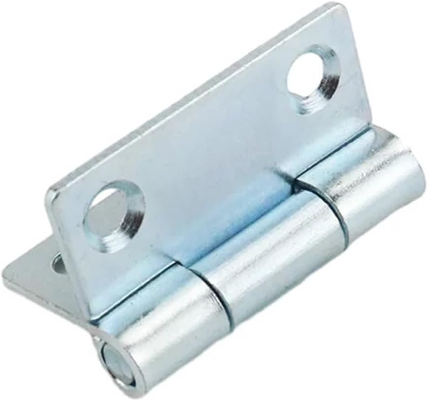 Folding and Thickened Flat Hinge 304 Stainless Steel Or Iron Industrial Distribution Cabinet Door 1Pcs(Iron)