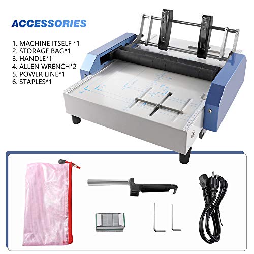 Newtry Saddle And Flat Booklet Making/Stapling Machine A3 Size Pamphlet Stapler Paper Folding Machine 2 In 1 #TOP6