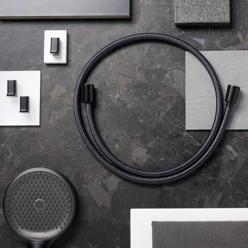 hansgrohe 28260670 DesignFlex Textile Matte Black Handshower Hose, 63-inch by hansgrohe - Image 5