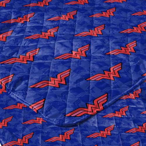 Image of Northwest Warner Bros Wonder Woman Wonder Pop Quilted Throw Blanket, Comfy Throw, Adults Boys Girls, Soft Lightweight Bedding for Bed, or Couch, 60 x 80 inches