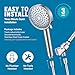 Cobbe Filtered Shower Head with Handheld, High Pressure 7-mode Showerhead with Filters for Hard Water - Remove Chlorine - Reduces Dry Itchy Skin, Patented Paddle Shift Design, Chrome