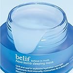 belif Vitamin E Jelly Overnight Mask – Hydrating & Plumping Face Moisturizer with Red Algae & Jojoba Oil, Deep Repair for Glass Skin, Korean Sleeping Mask for Intense Hydration & Radiance, 2.53 fl oz - Image 5