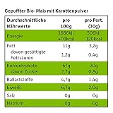 FRECHE FREUNDE Bio Knusper-Flips Karotte, Snack mit Mais, ohne Zuckerzusatz, Knabberzeug für Kinder und Babys ab 1 Jahr, vegan, 9er Pack (9 x 30g)