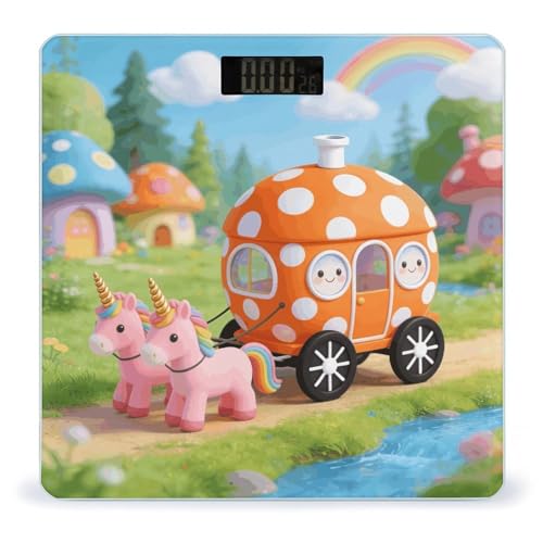 Báscula digital precisa estilo Orange Polka Dot hasta 180 kg miniatura 1