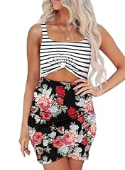 D-floral Stripe Print